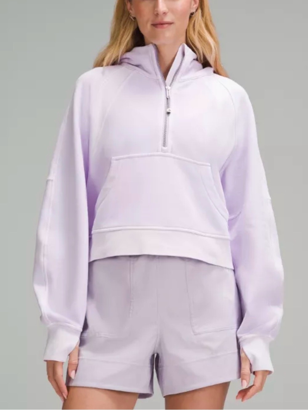Lululemon Violet Half-Zip Hoodie - Women's Casual Pullover